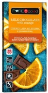 PURE & GOOD Bezlepková mliečna čokoláda s p