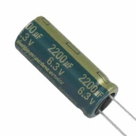 2200uF 6,3V Elektrolytický kondenzátor 1 ks