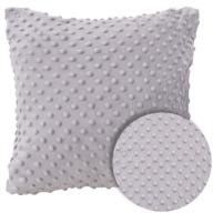 JAŚKA PLYŠ NA VANKÚŠ 40X40 SIVÁ MINKY