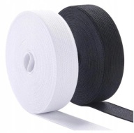 Pletená guma 2cm plochá odevná guma 20mm - biela
