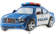 Balón Policajné policajné auto LEGO City Birthday 80x50 cm