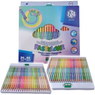 Astra PASTELOVÉ CERUŽKOVÉ PALUBKY, obojstranné, 24 pasteliek, 48 farieb, TROJUHOLNÍK