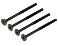 10x M6 x 80mm skrutka s panvovou hlavou čierna skrutka na nábytok metrická skrutka