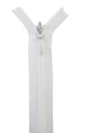 Transp na skrytý zips. C3 55 cm Biela