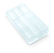 KRABIČKA ORGANIZÁTOR NA NÁRADIE NÁDOBA KRABIČKA 180x90x35MM TRANSPARENTNÁ