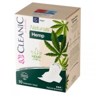 Cleanic Naturals Hemp Night Night vložky 10 kusov BIO