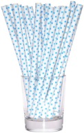 BLUE DOTS JUMBO SLAMKY, NARODENINOVÉ TRUBKY, 8 KS