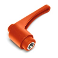 Oranžová upínacia páka 78mm s otvorom M8