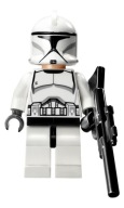 BLOCKS CLONE TROOPER POSTAVA CW LONG BLASTER STAR WARS
