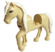 LEGO bb1279c02pb02 HORSE béžová NOVINKA (12g)
