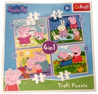 TREFL Puzzle 4v1 31 dielikov. PEPPA PIG 91895