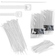 200x sťahovacie pásky Káblové pásky Zipsy 4,8 x 250 mm Silné UV sťahovacie pásky