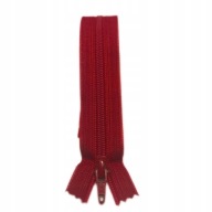 YKK plastový zips 18 cm na nohavice BORDO 520