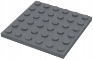 LEGO PLATE 6X6 TMAVO SIVÁ 3958