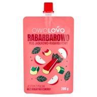 Owolovo Rhubarbowo Jablkovo-rebarborová pena 200 g
