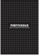 A4 bodkovaný kancelársky blok, 60 listov, čierny NARCISSUS