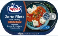 Filety zo sleďov v smotane s paprikou Appel 200g