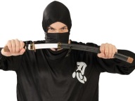 KATANA MEČ SAMURAJSKÝ BOJOVNÍK ČIERNY