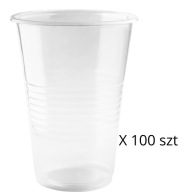 Plastový pohár 200 ml priehľadný, 100 ks