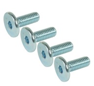 100x skrutka M6 x 16 mm s imbusovou hlavou, nábytková skrutka metrická