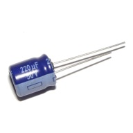 Elektrolytický kondenzátor 220uf 50V 10x12,5mm x10