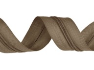 Páska na zips 5 zips Špirála 10mb+10s Béžová