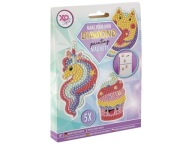 MAGNETY NA CHLADNIČKU DIAMANTOVÁ VÝŠIVKA mozaika SÚPRAVY JEDNOROŽCOV