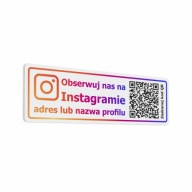 Sledujte nás na Instagrame QR - nálepka 7x22