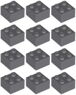 LEGO 3003 BRICK 2x2 tmavosivá NOVINKA (15g) 12 ks.
