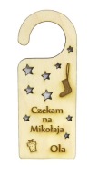 VIANOČNÝ PRÍvesok ČAKÁM NA DARČEK MIKULÁŠKA MC54