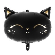 HALLOWEENSKÉ BALÓNY BLACK CAT 48x36cm fólia