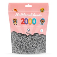 Nažehľovacie korálky 2000 ŠEDÉ Korálky La Manuli 5mm Náhradná sada