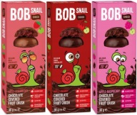 SNAIL Bob Slimák COOKIE ČOKOLÁDOVÁ SÚPRAVA 3 PRÍCHUTIEK JAHODA MALINOVÁ VIŠŇA