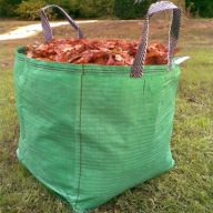 Big Bag 50x30x50 cm Záhradný kôš na lístie, drevo