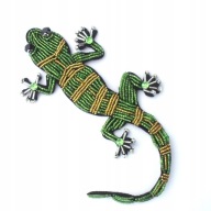 Nášivka jašterica Gecko s štrasovými korálkami