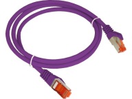 ALANTEC Patchcord S/FTP sieťový kábel kat.6A LAN RJ45 LSOH fialový 0,5m