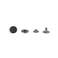Patentka MONETA LUX 12 MM plochá čierna 10 KS 1444