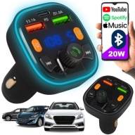 FM VYSIELAČ BLUETOOTH LED RGB MP3 SD BT FAST PD NABÍJAČKA 2xUSB QC 3.0