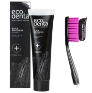 Bieliaca zubná pasta bez fluoridu Black with Carbon Ecodenta 100ml