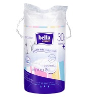 BELLA BAVLNENÉ KOZMETICKÉ VLOŽKY okrúhle 30 ks.