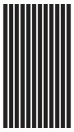 Nálepky na motorku STRIPES 30cm Čierna