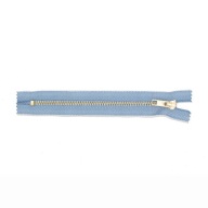 Pevný kovový zips 6 mm 16 cm ZIP JEANS/BR