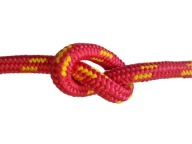 16mm pletené polypropylénové lano - ČERVENÉ