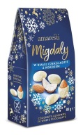 AMARESTI WINTER - Mandle v bielej čokoláde s kokosom - 80g Eurohansa