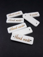 RUČNE VYRÁBANÝ obdĺžnikový drevený prívesok 10x30mm