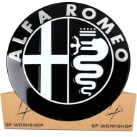 ZNAK ALFA ROMEO 74 mm 147 156 159 ODZNAK MITO