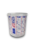 Pohár na maľovanie s 400 ml delením na živice a laky s odmerkou 0,4 l