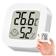 ELEKTRONICKÝ PRIESTOROVÝ TEPLOMER DIGITÁLNY vlhkomer METEOSTANICA + BATÉRIA