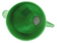 Plastový lievik, šikmý, bez rúčky, miska 13 cm