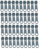 3mm Zipsy NA Zipsovú pásku, ŠEDÝ Zips - 40 ks